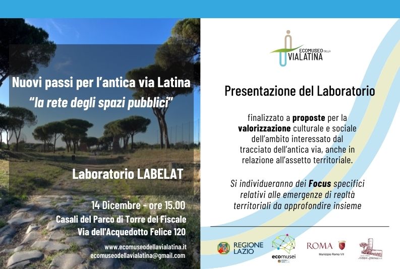 Laboratorio LABELAT  Nuovi passi per l’antica via Latina: “la rete degli spazi pubblici”